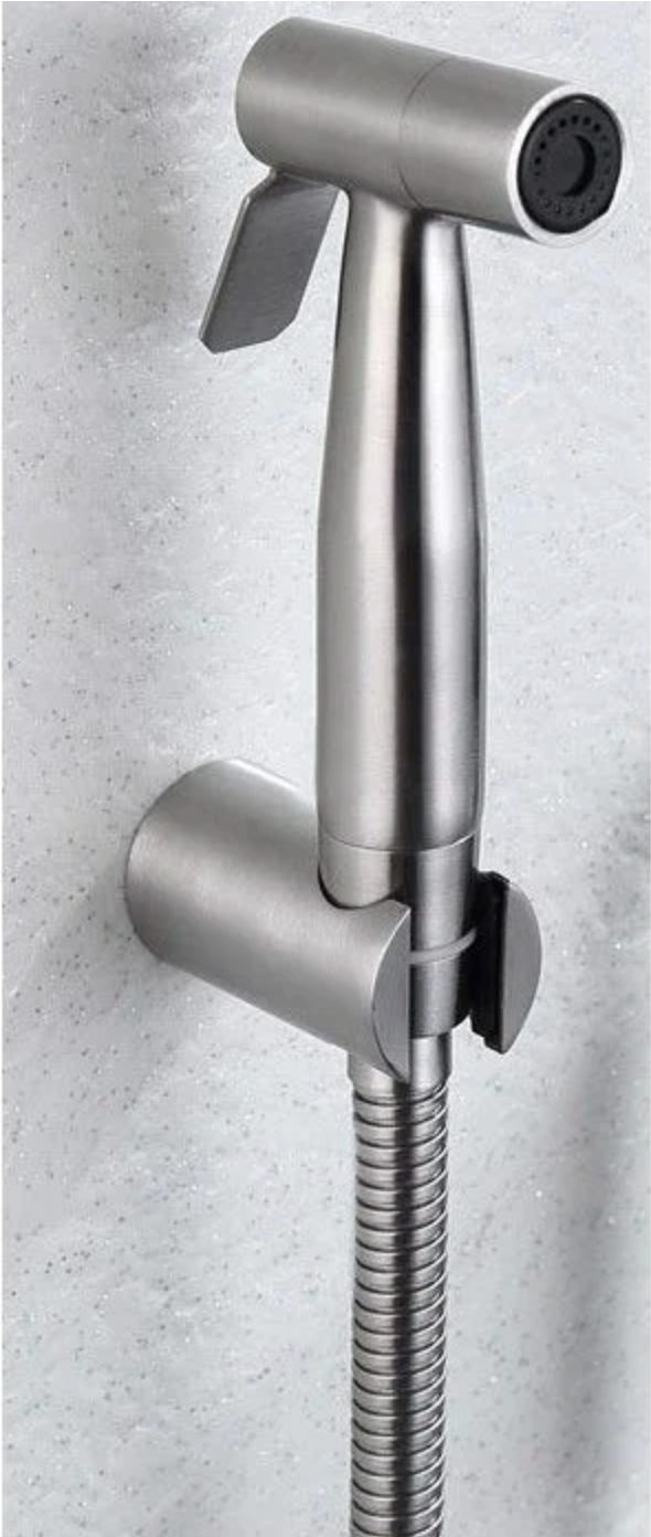 Built-in toilet shower set made of stainless steel (hot water)