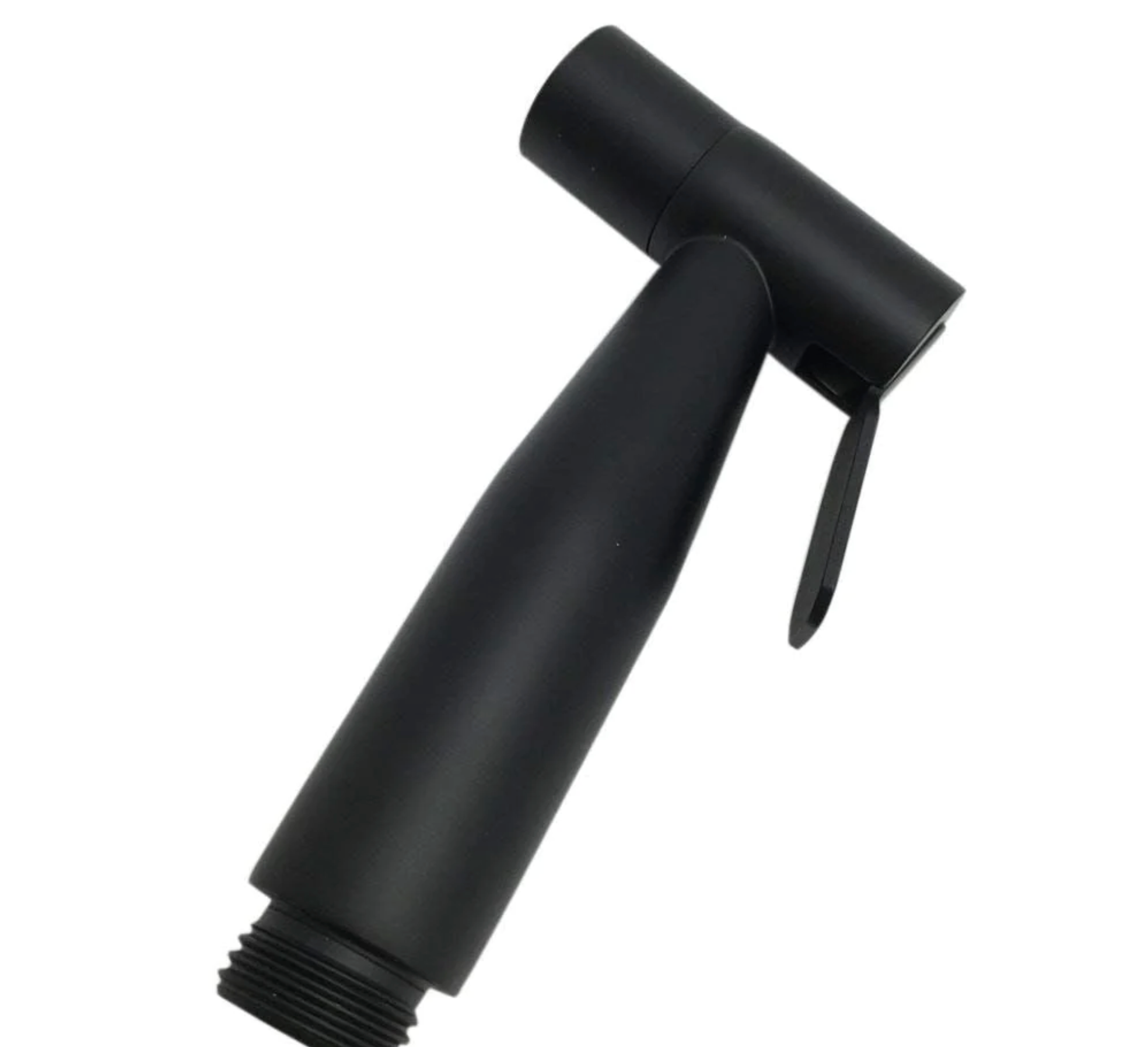 Stainless steel built-in toilet shower set black