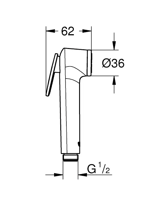 Grohe Tempesta-F Trigger Spray Handbrause Bidette weiß 28020L01